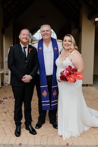 Wedding ceremony by Dr. Gerrit Rademeyer in Hankey