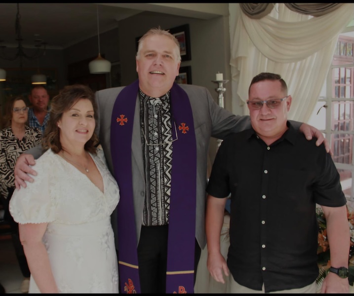 Wedding ceremony by Dr. Gerrit Rademeyer in Hankey