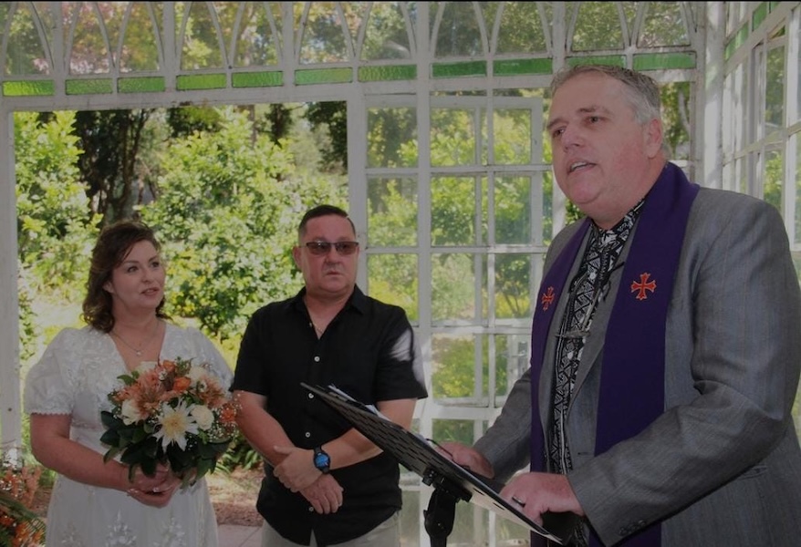 Wedding ceremony by Dr. Gerrit Rademeyer in Hankey