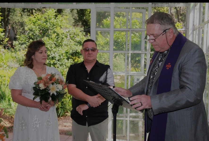 Wedding ceremony by Dr. Gerrit Rademeyer in Hankey