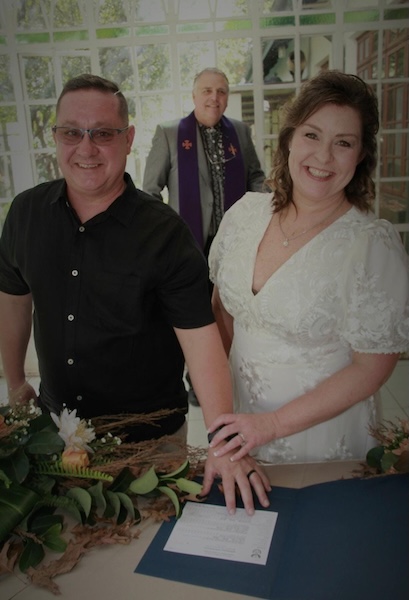 Wedding ceremony by Dr. Gerrit Rademeyer in Hankey