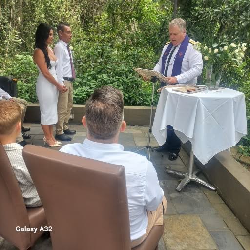 Wedding ceremony by Dr. Gerrit Rademeyer in Hankey