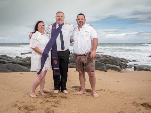 Wedding ceremony by Dr. Gerrit Rademeyer in Hankey