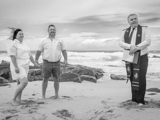 Wedding ceremony by Dr. Gerrit Rademeyer in Hankey