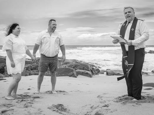 Wedding ceremony by Dr. Gerrit Rademeyer in Hankey