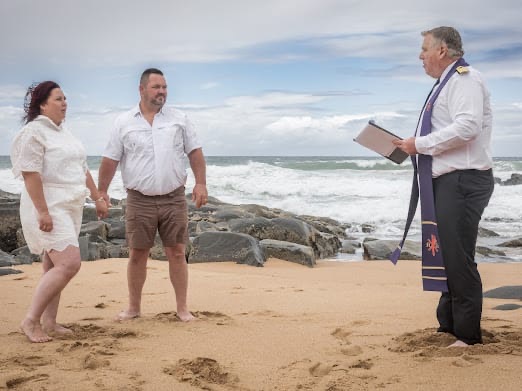 Wedding ceremony by Dr. Gerrit Rademeyer in Hankey
