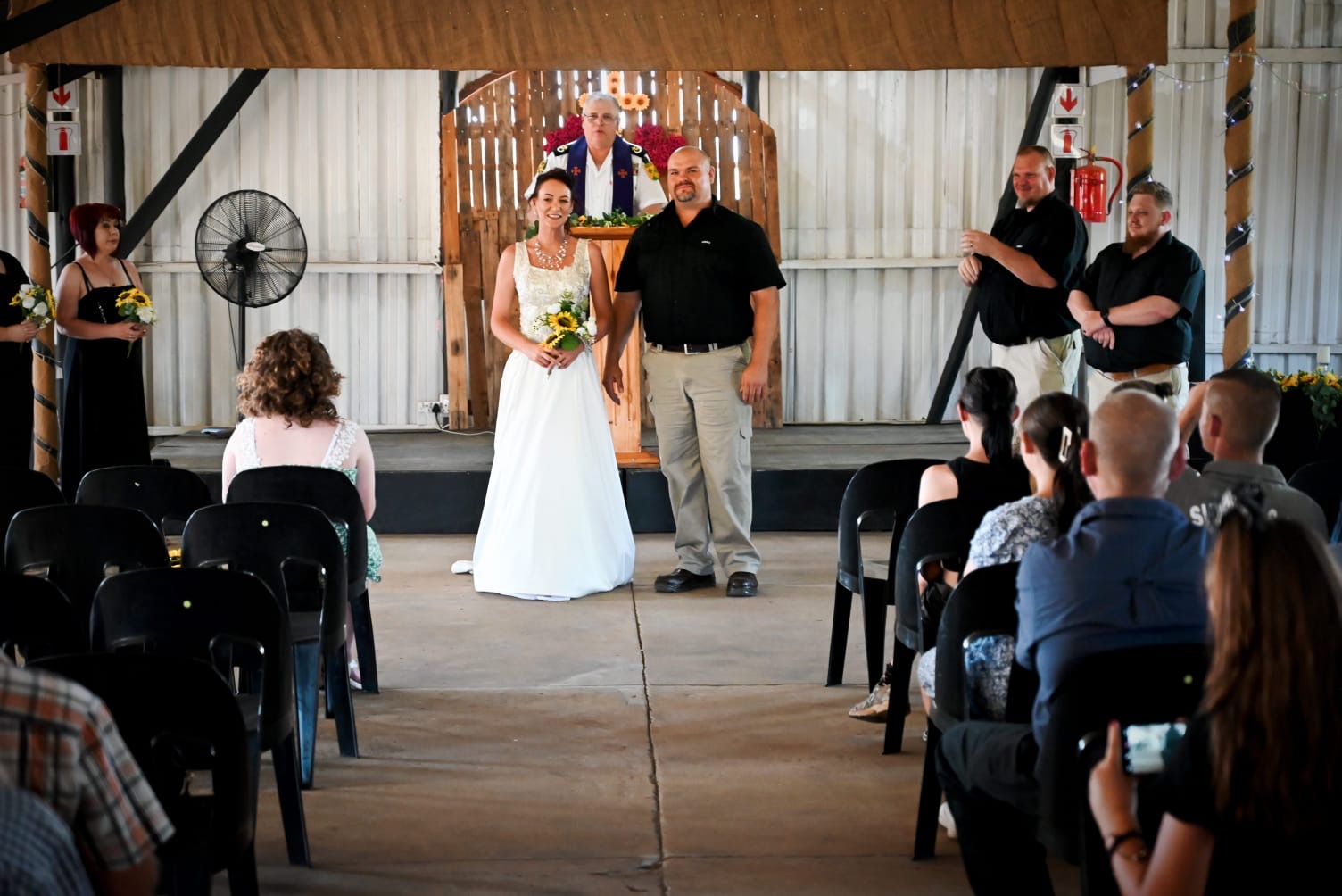 Wedding ceremony by Dr. Gerrit Rademeyer in Hankey