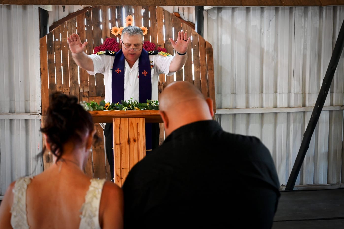 Wedding ceremony by Dr. Gerrit Rademeyer in Hankey